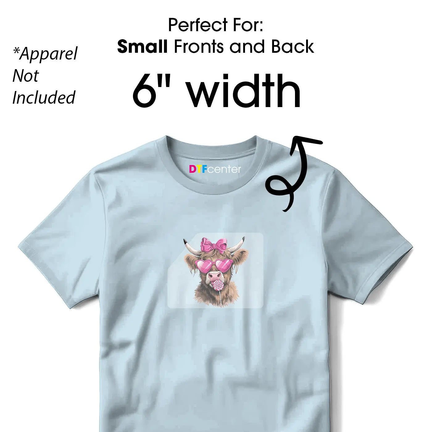 Custom DTF Transfers by Size - DTF Center