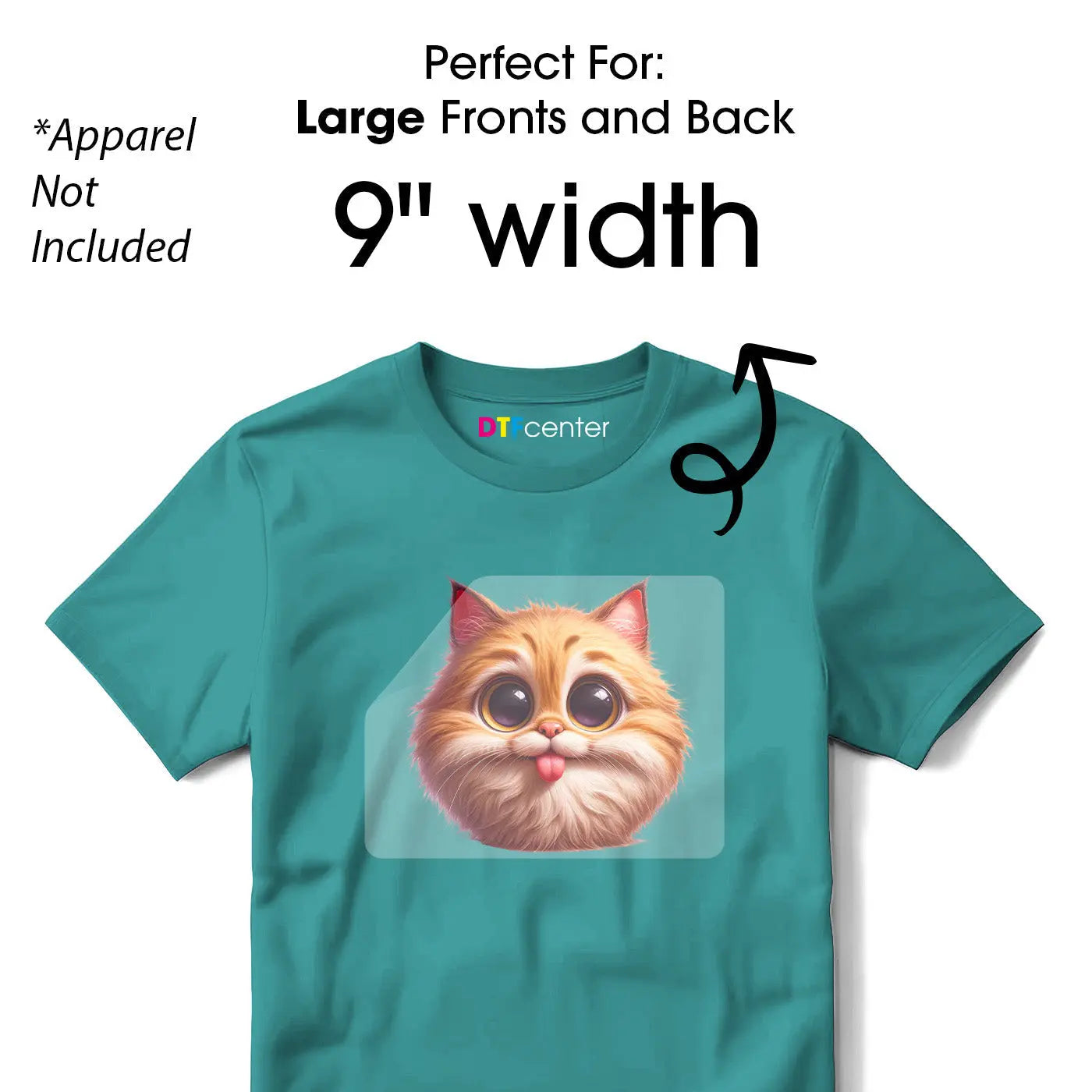 Custom DTF Transfers by Size - DTF Center