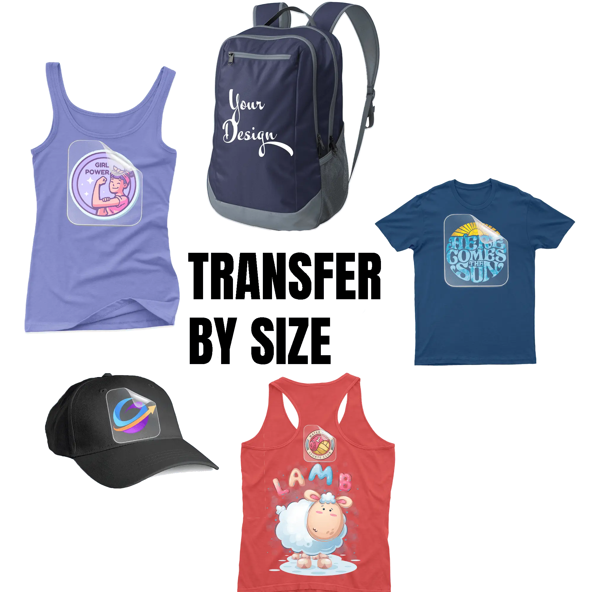 Custom DTF Transfers by Size - DTF Center