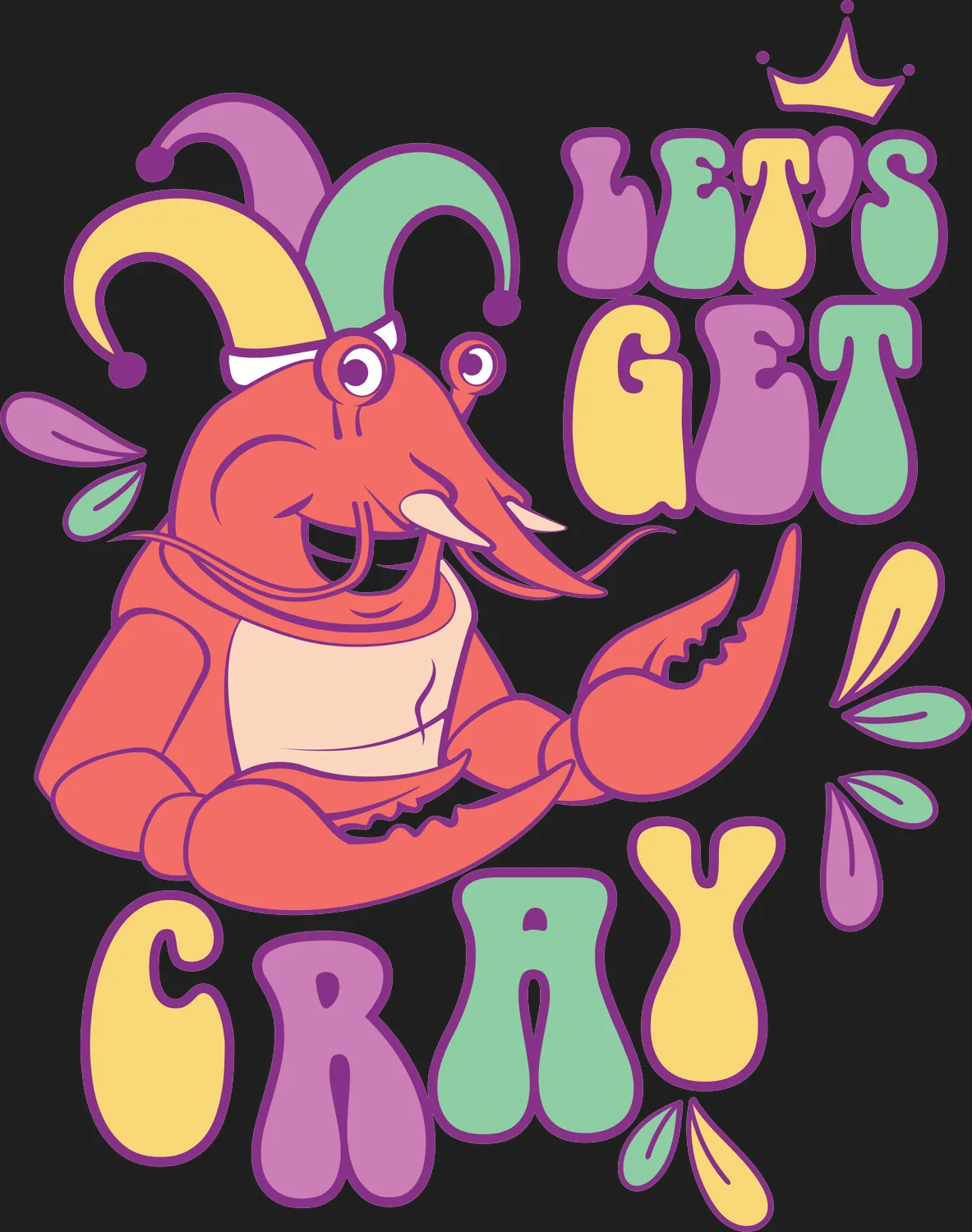 Crayfish Party Apparel - Let's Get Cray
