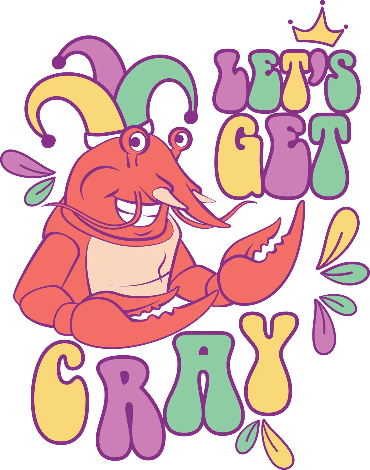 Crayfish Party Apparel - Let's Get Cray