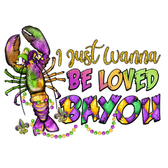 Mardi Gras Lobster 'I just wanna be loved bayou'