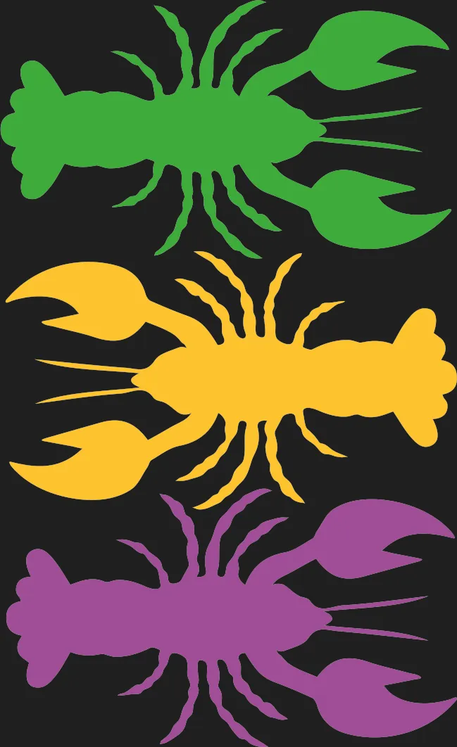 Sea Creatures Colorful Lobsters DTF