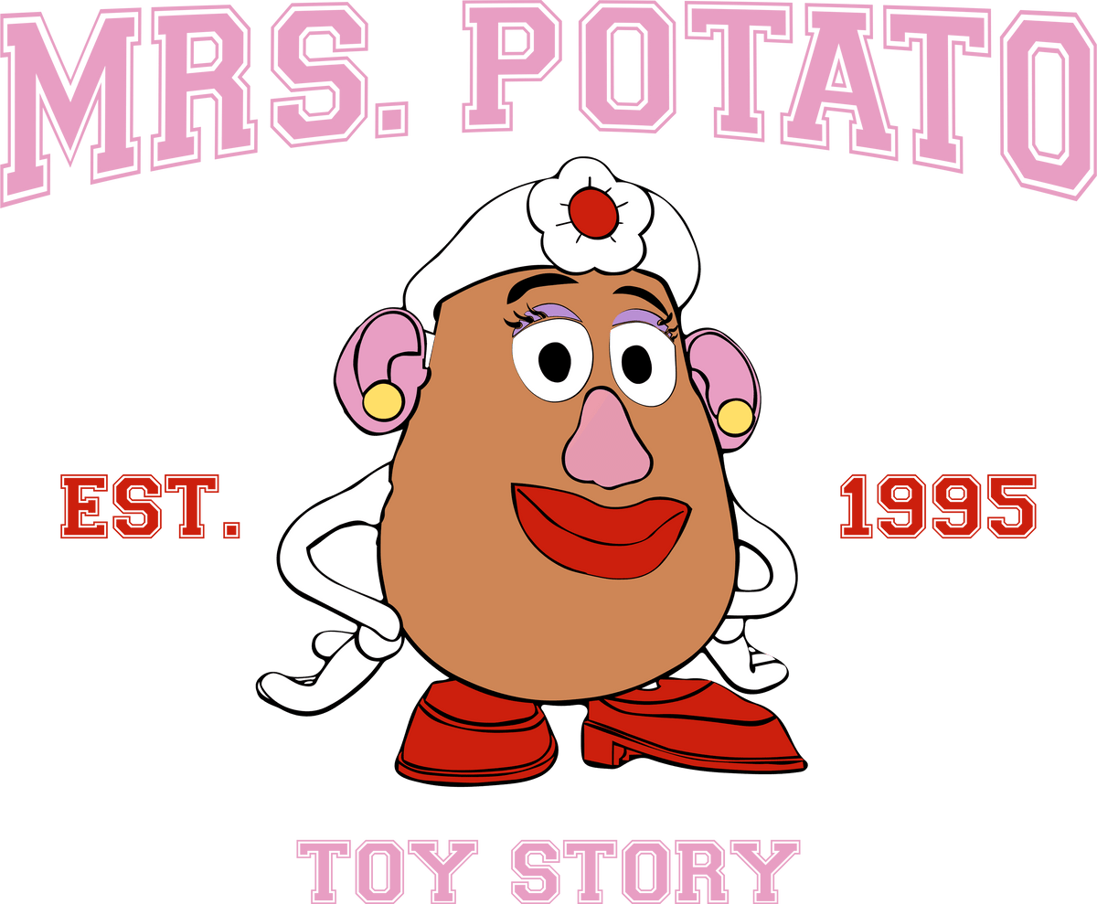 Disney Toy Story Mrs. Potato Design - DTF Ready To Press