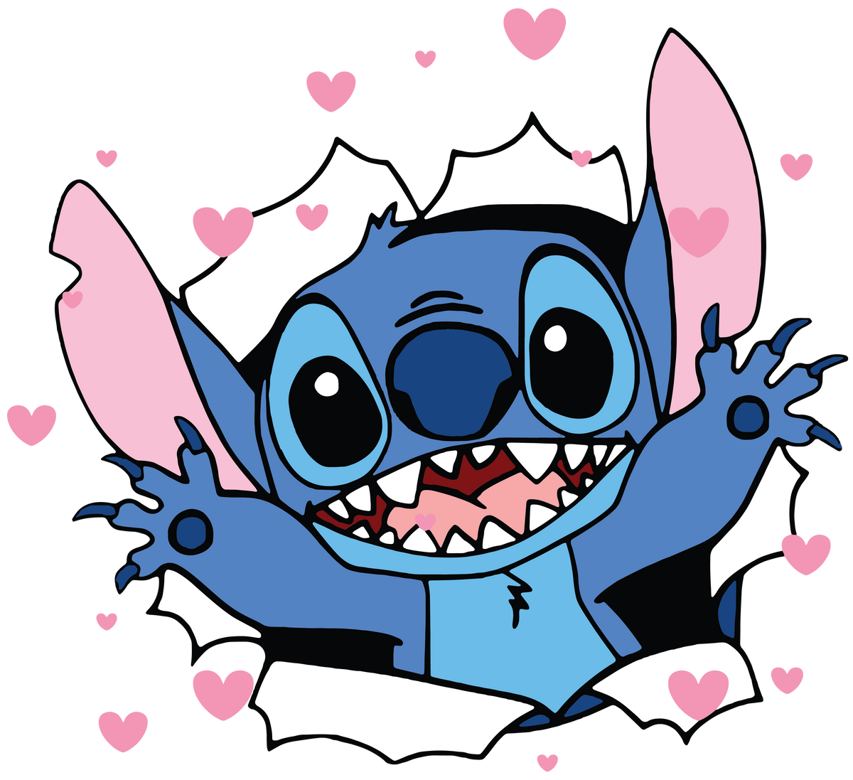 Disney Stitch Valentine's Day Lover Design - DTF Ready To Press