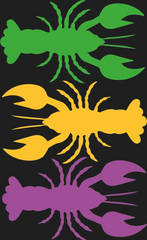 Based on the image provided, which features three colorful lobsters in green, yellow, and purple, I will generate the SEO elements for a DTF (Direct to Film) Ready to Press product.