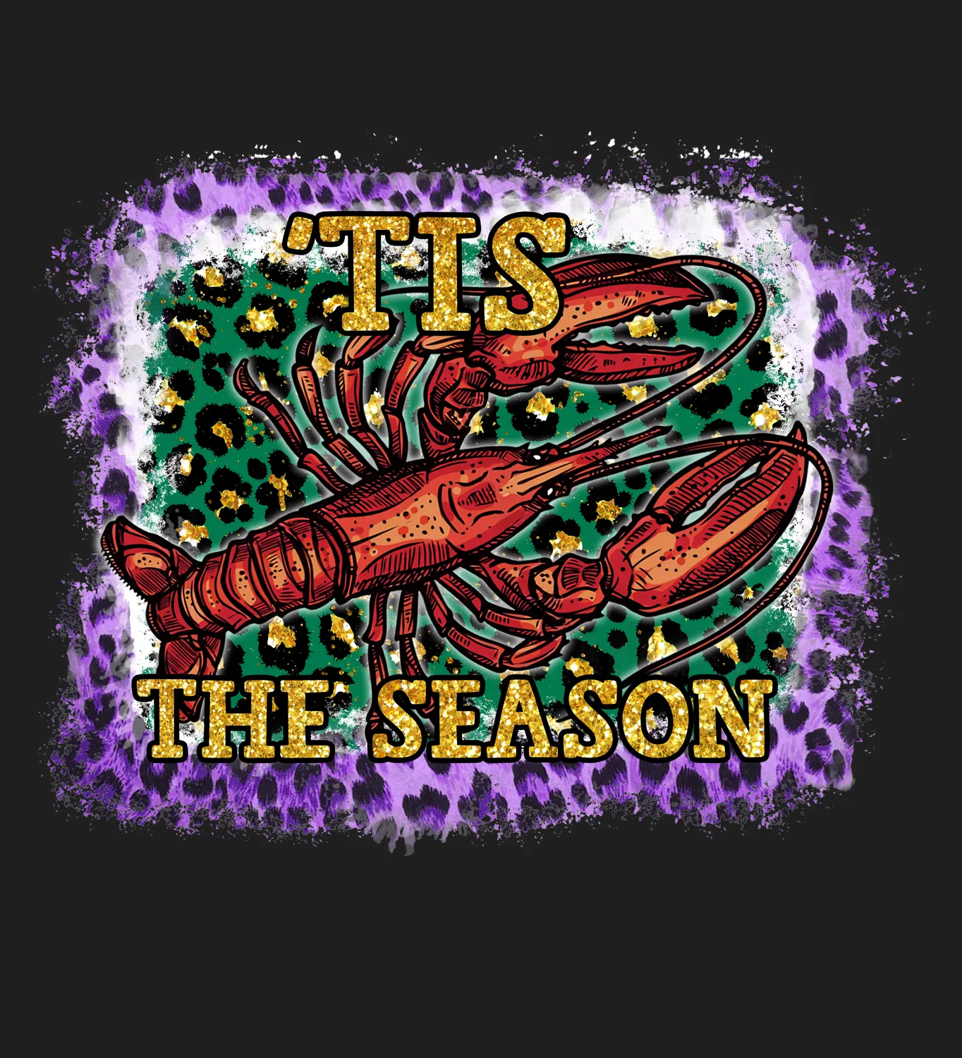 Holiday Lobster 'Tis The Season DTF Print
