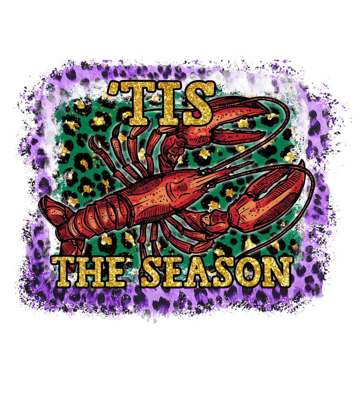Holiday Lobster 'Tis The Season DTF Print