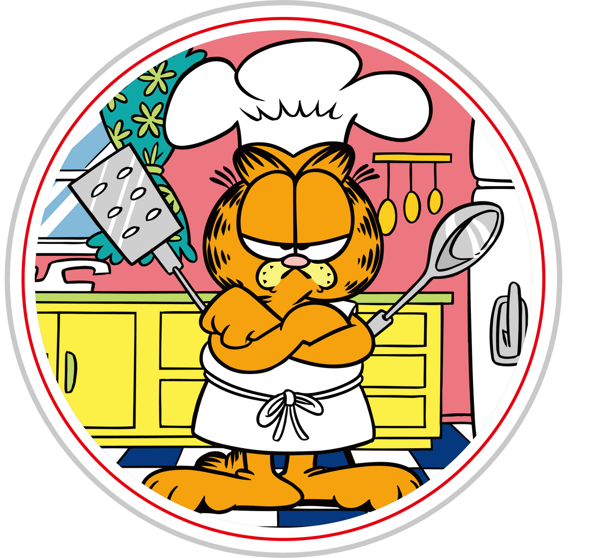 Chef Garfield Cartoon Design - DTF Ready To Press