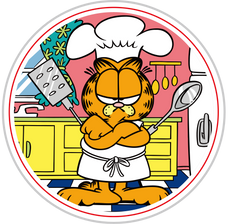 Chef Garfield Cartoon Design - DTF Ready To Press